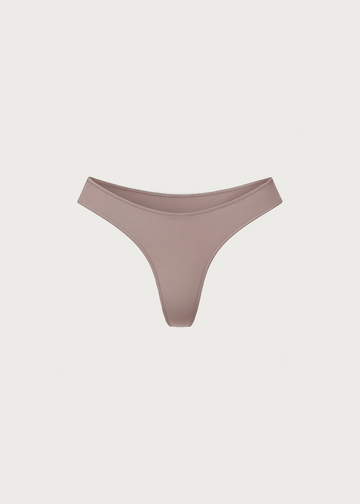 Mid Rise Thong in Clay